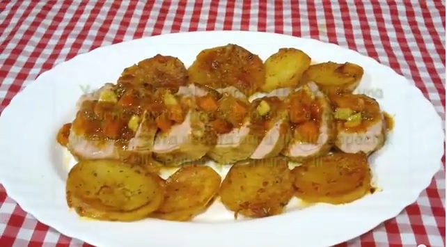 Solomillo de cerdo al horno